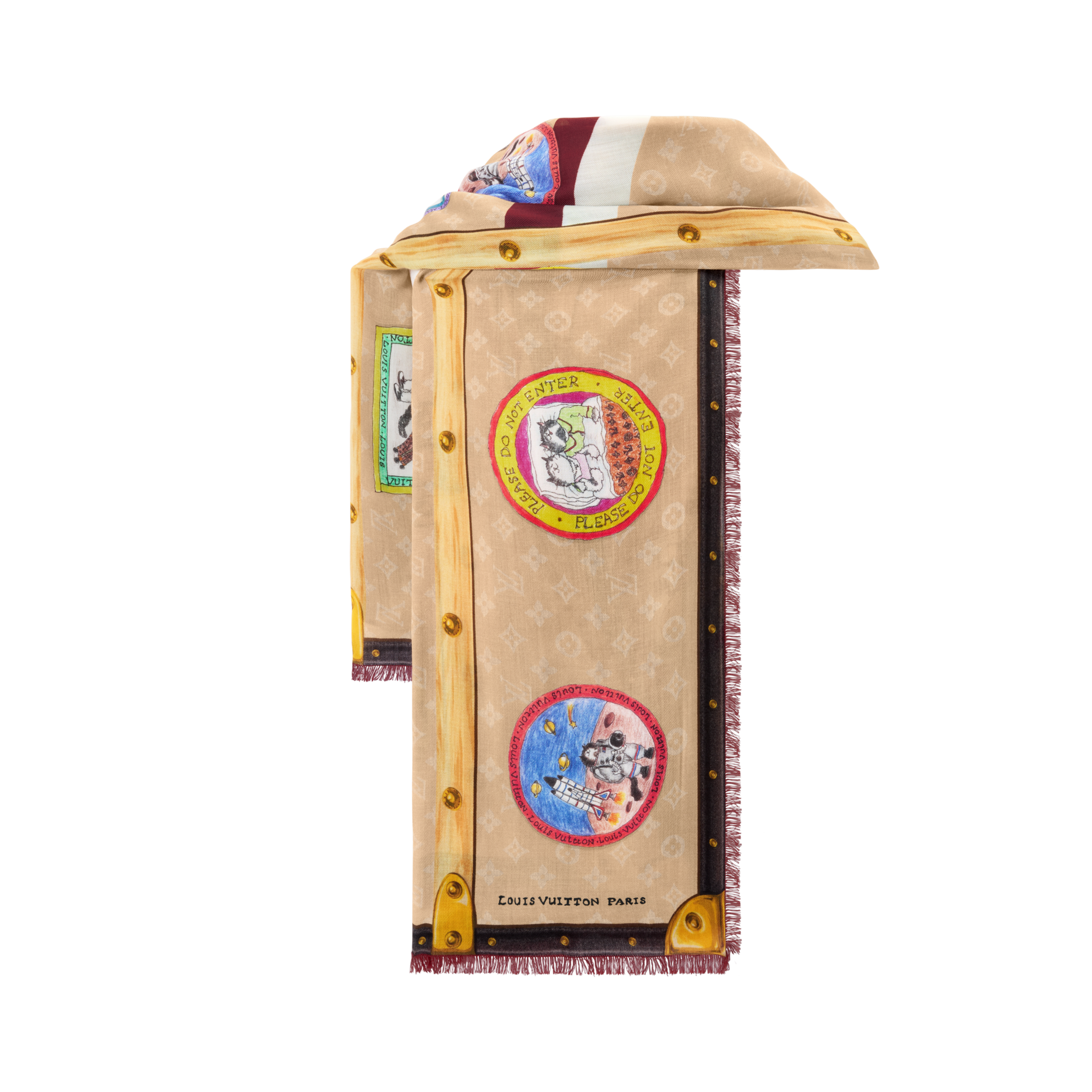 S00 Accessories Shawls and Stoles My LV Trunk Stole | Louis Vuitton ® (Product zoom)