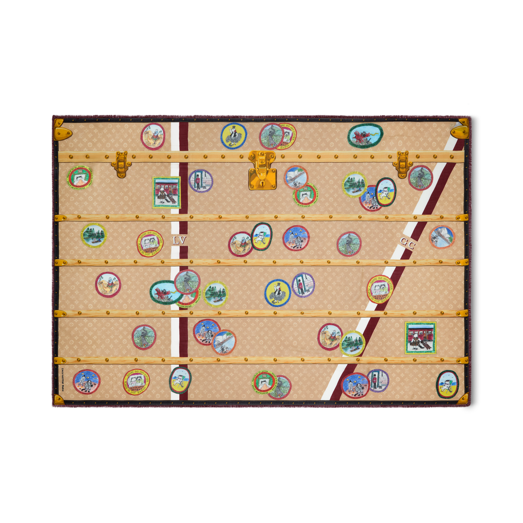 S00 Accessories Shawls and Stoles My LV Trunk Stole | Louis Vuitton ® (Product zoom)