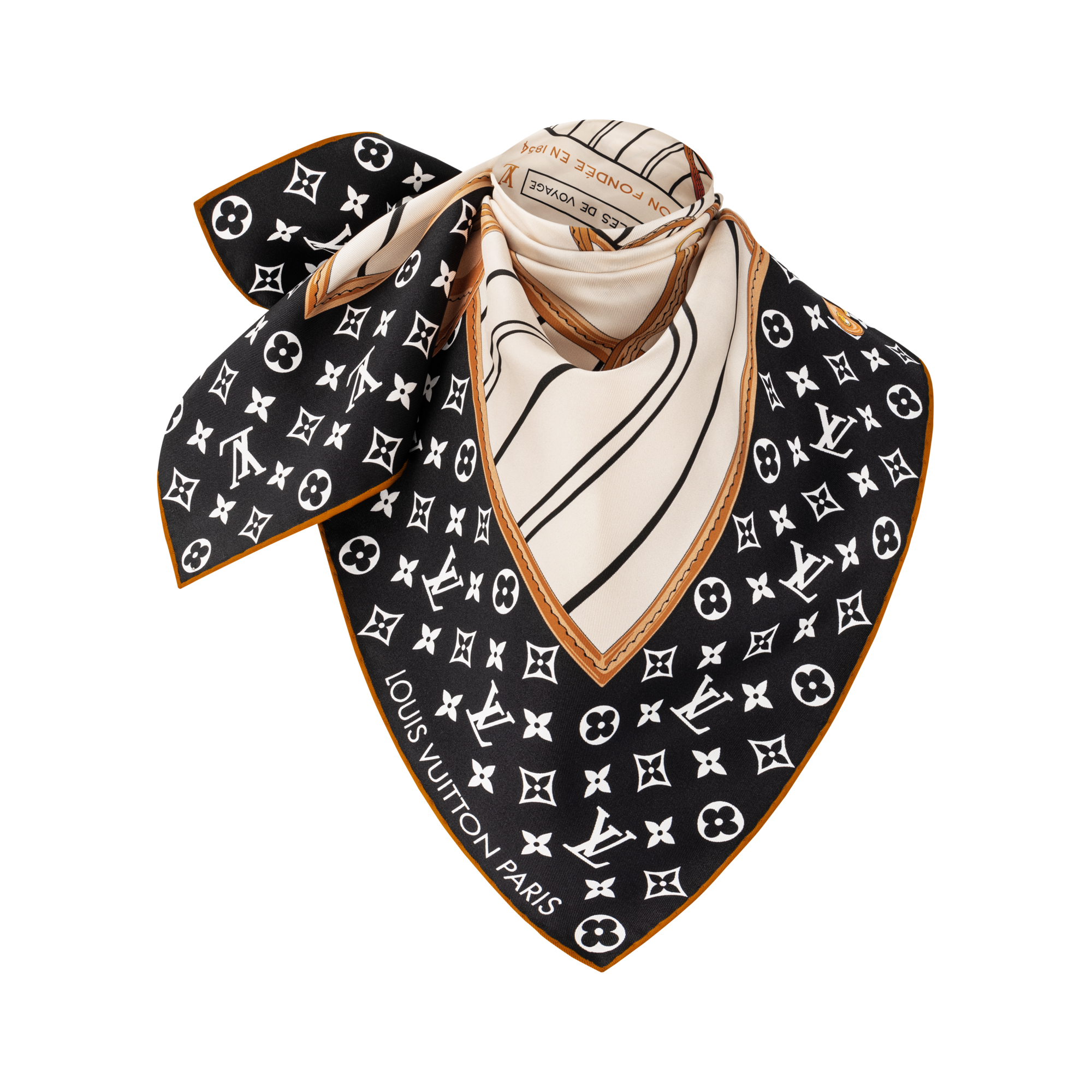 S00 Accessories Silk Squares and Bandeaus  My Neverfull Square 90 | Louis Vuitton ® (Product zoom)