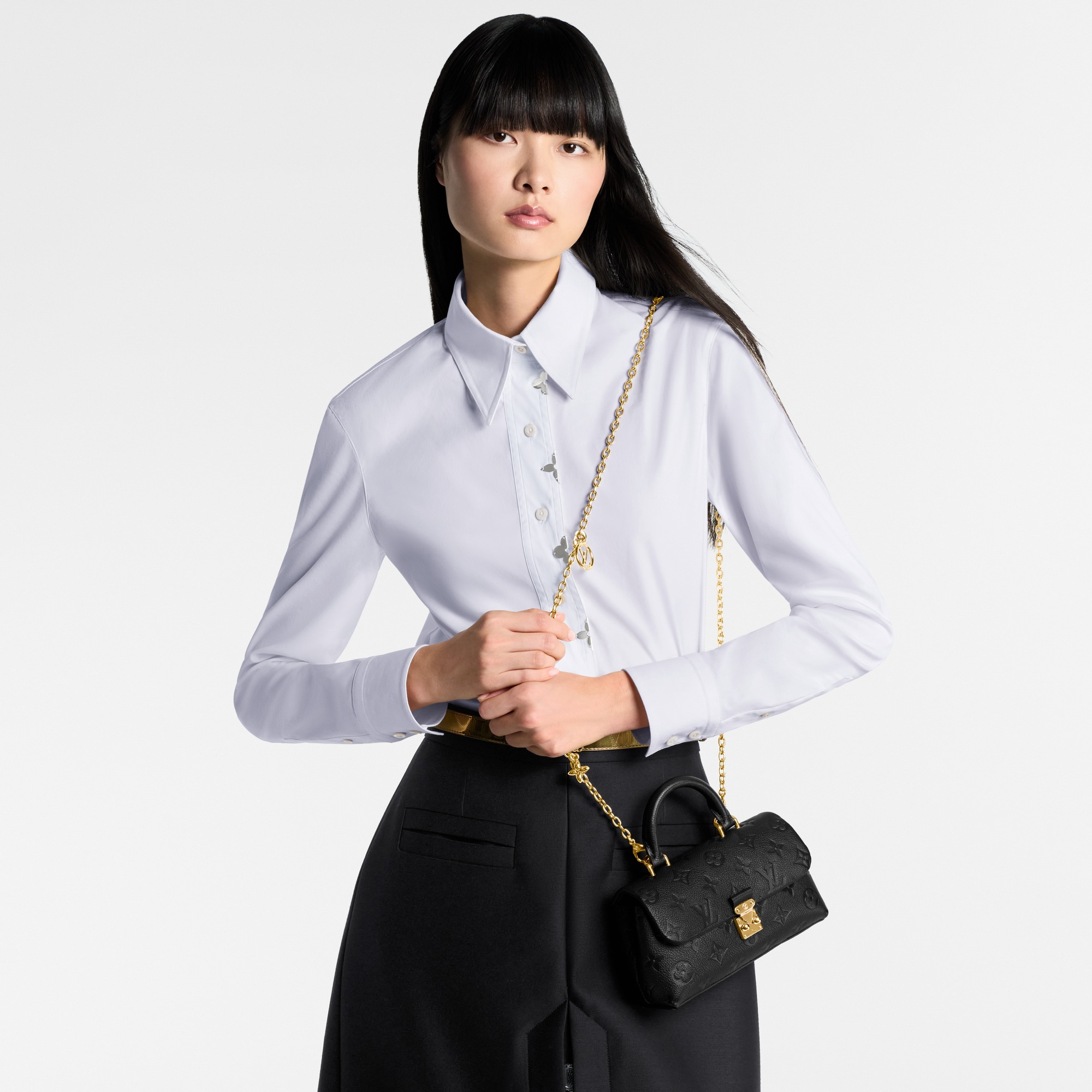 Monogram Empreinte Leather Small Leather Goods Wallets on Chain and Nano Bags Nano Madeleine | Louis Vuitton ® (Product zoom)