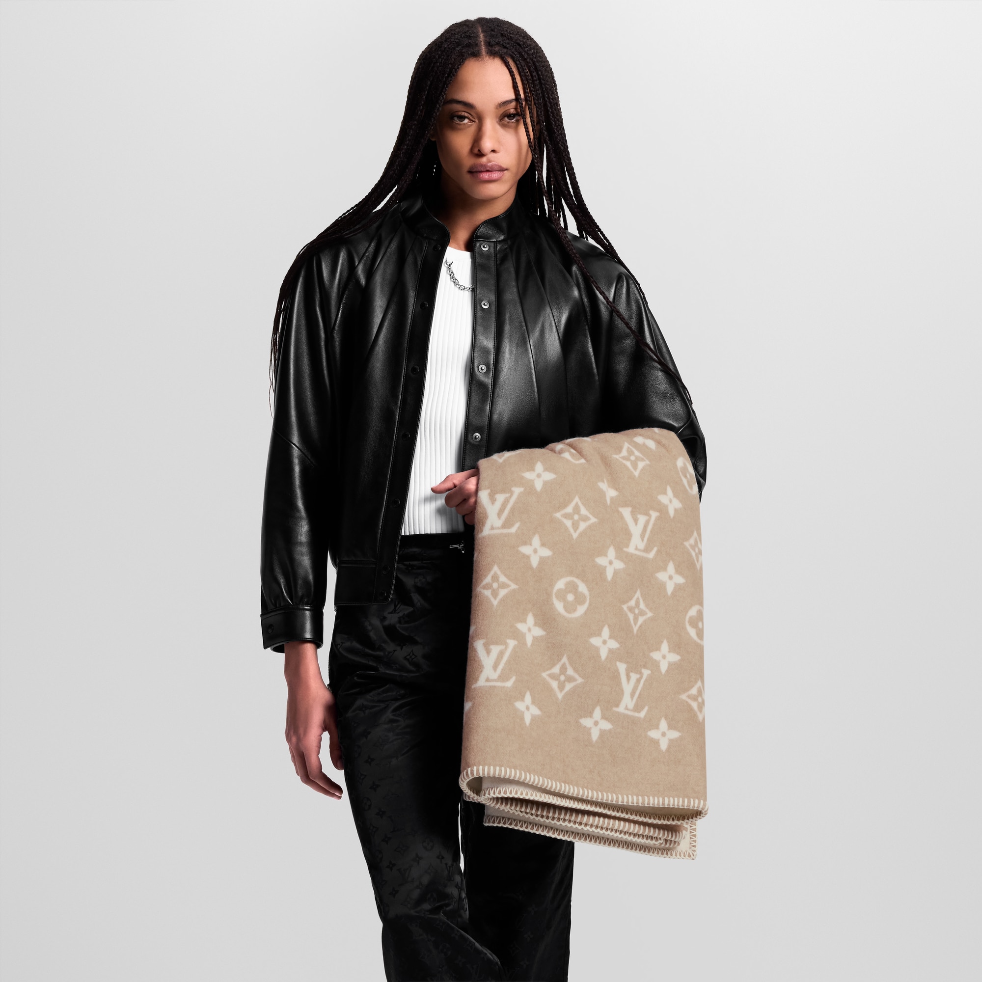 S00 Accessories Home Accessories Neo Monogram Blanket | Louis Vuitton ® (Product zoom)