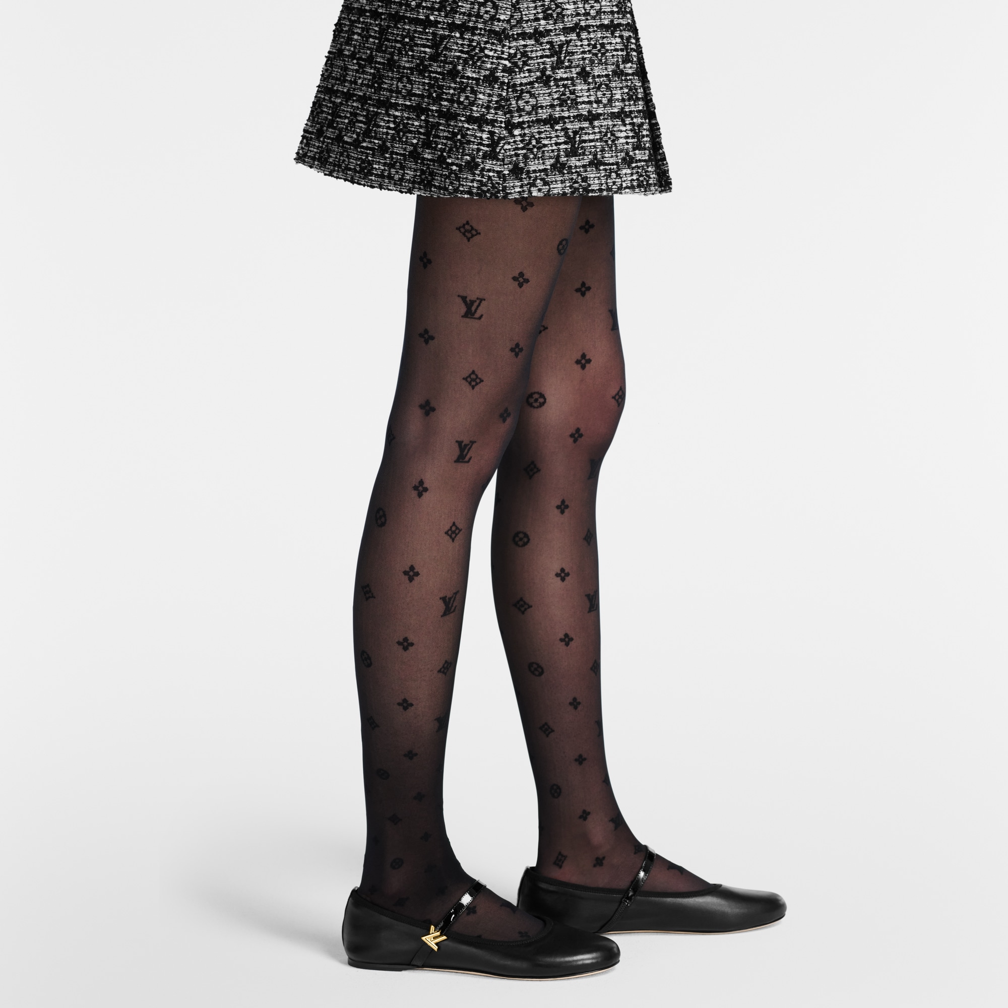 S00 Accessories Hats and Gloves Neo Monogram Takeover Tights  | Louis Vuitton ® (Product zoom)