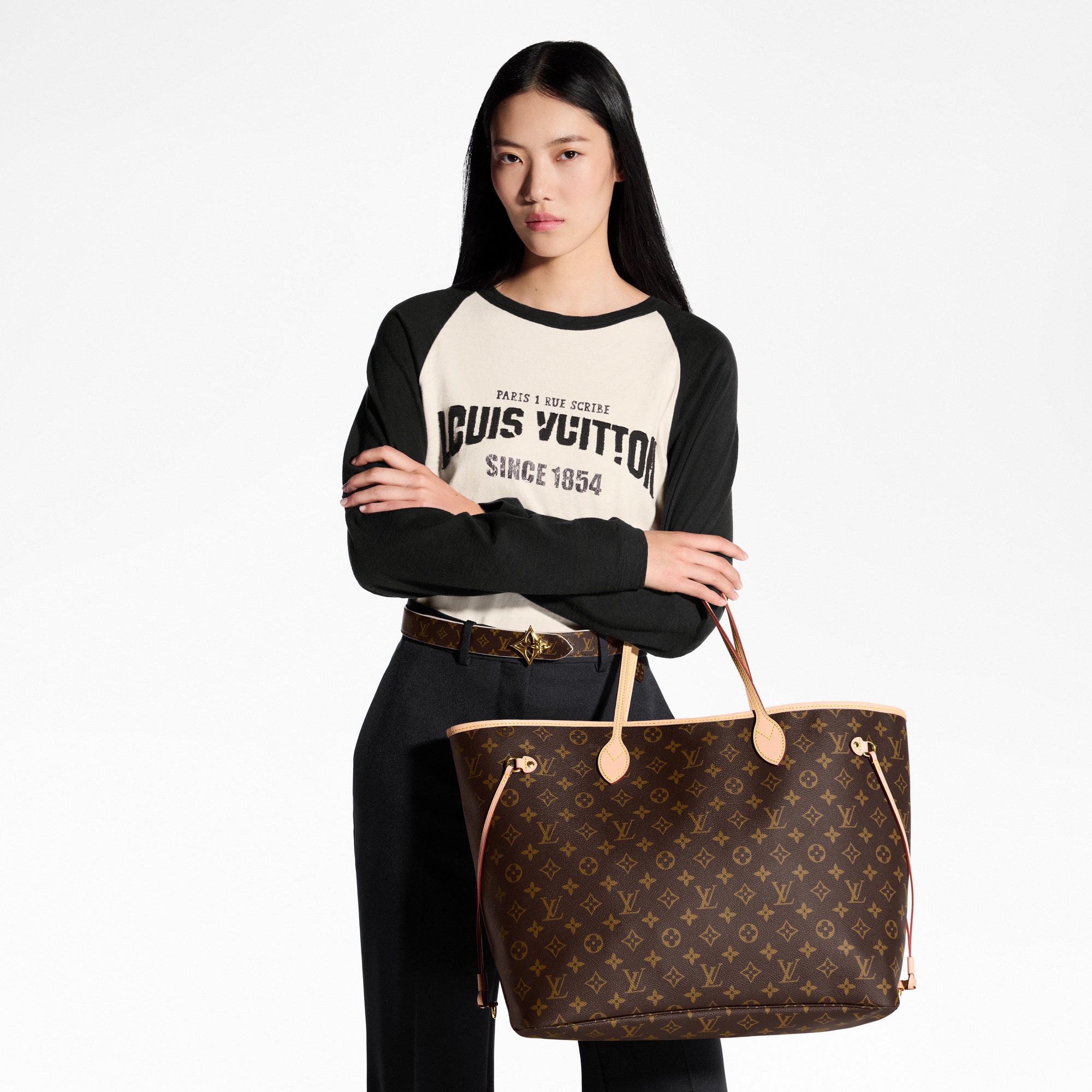 Monogram Personalization Bags and Small Leather Goods Personalization Neverfull GM Mon Monogram | Louis Vuitton ® (Product zoom)