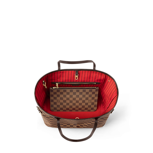 Damier Ebene Handbags All Handbags Neverfull MM | Louis Vuitton ® (Product zoom)
