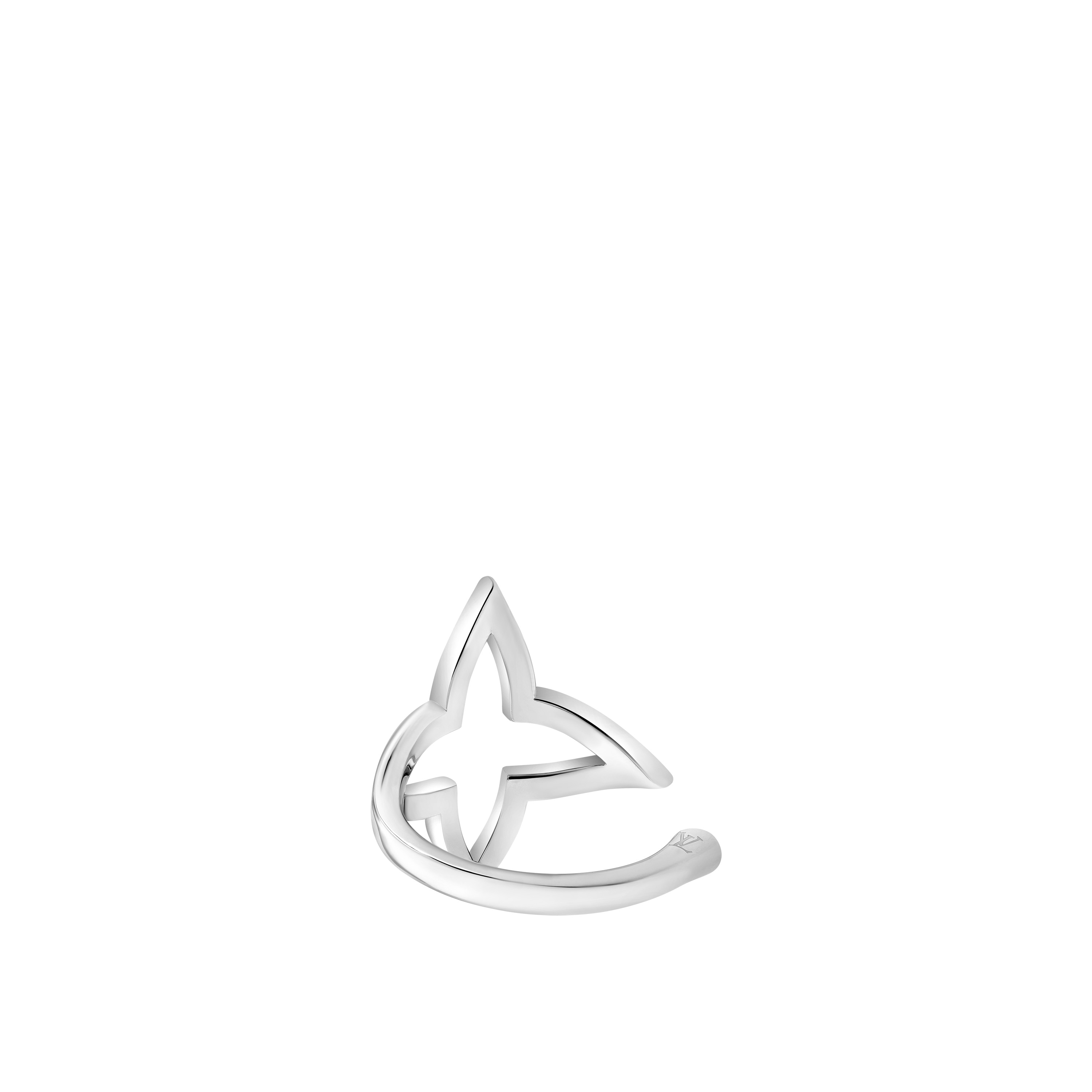  Categories Rings Ombre Blossom Open Ring, White Gold and Diamonds | Louis Vuitton ® (Product zoom)