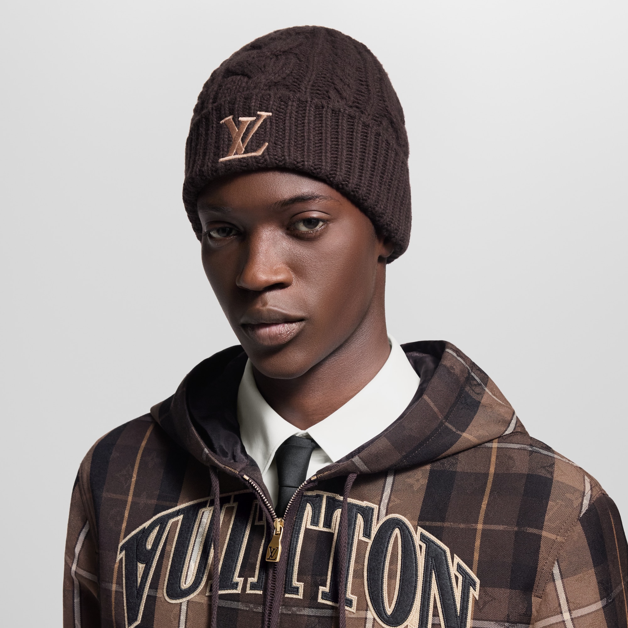 S00 Accessoires Chapeaux, Bonnets et Gants Only LV Mini Cable Beanie | Louis Vuitton ® (Zoom produit)