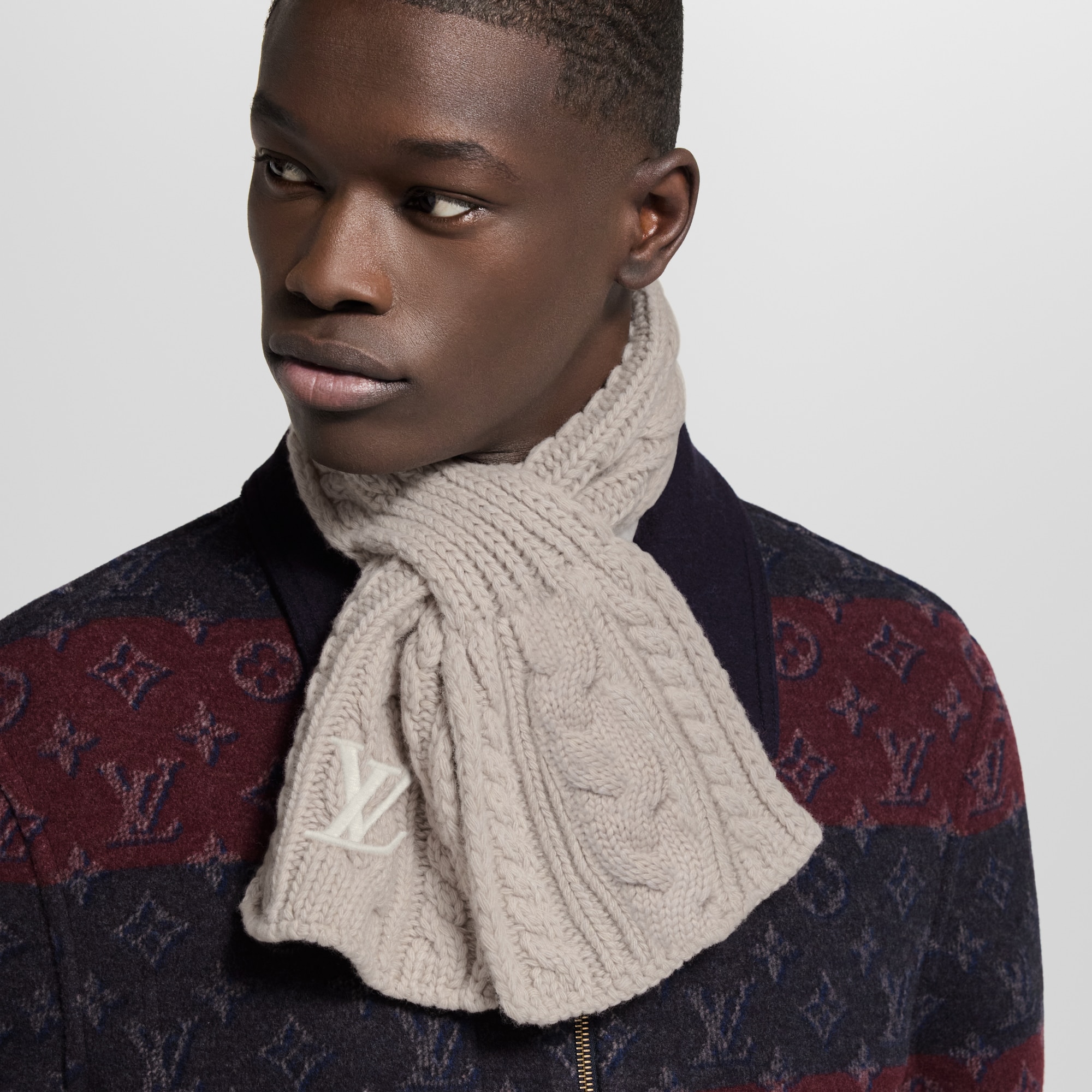 S00 Accessoires Écharpes Only LV Mini Cable Scarf | Louis Vuitton ® (Zoom produit)