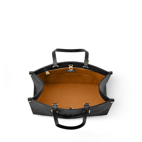 Monogram Empreinte Leather Handbags All Collections Onthego MM | Louis Vuitton ® (Product zoom)