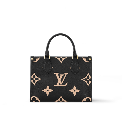 Bicolor Monogram Empreinte Leather Handbags All Collections Onthego PM | Louis Vuitton ® (Product zoom)