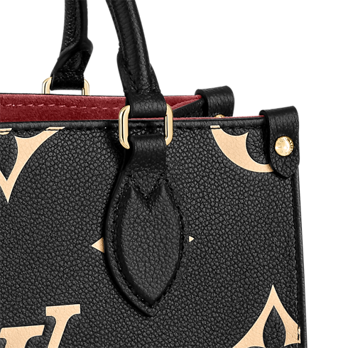 Bicolor Monogram Empreinte Leather Handbags All Collections Onthego PM | Louis Vuitton ® (Product zoom)