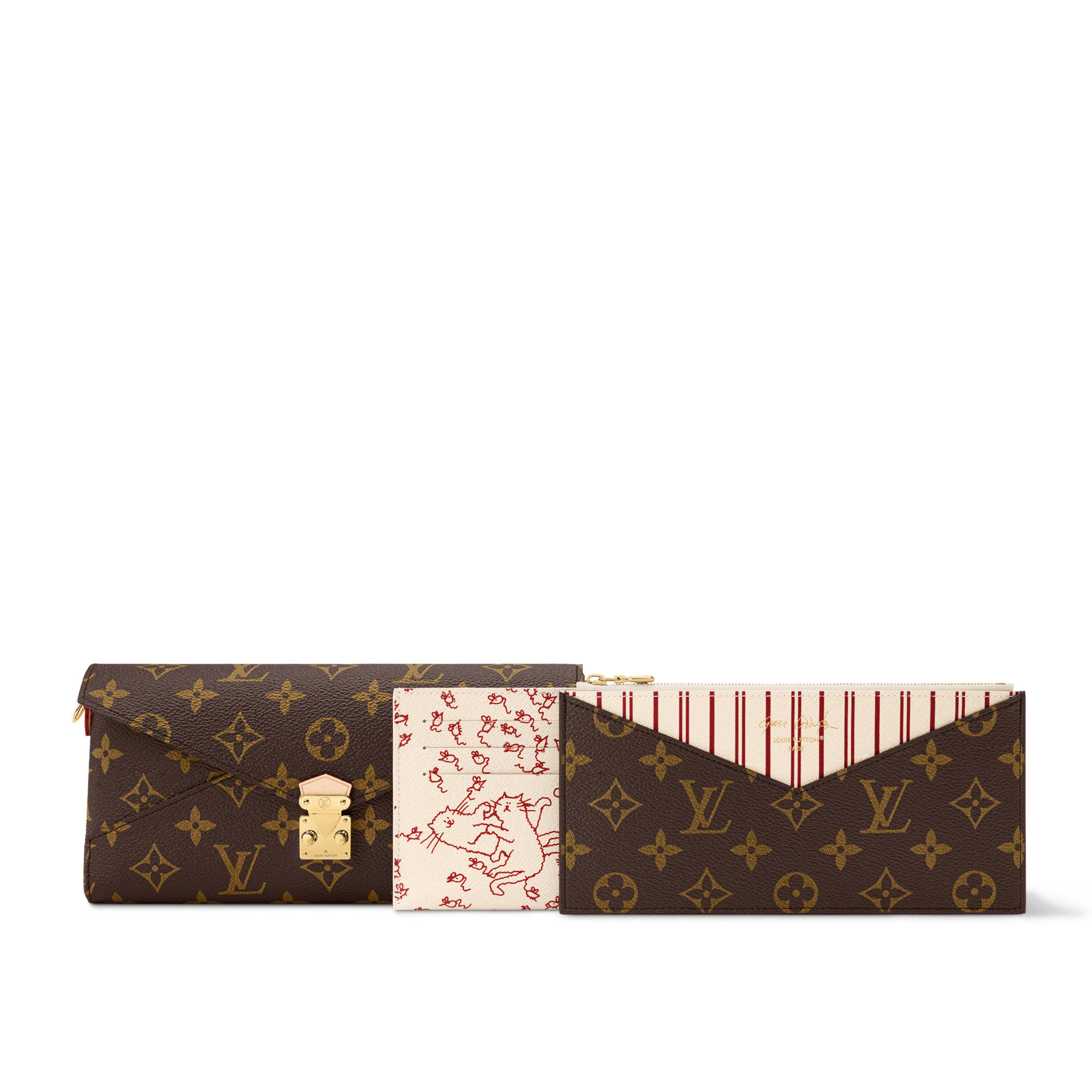 Monogram Petite Maroquinerie Portefeuilles sur Chaîne et Micro Sac Organizer chaîne Kirigami | Louis Vuitton ® (Zoom produit)