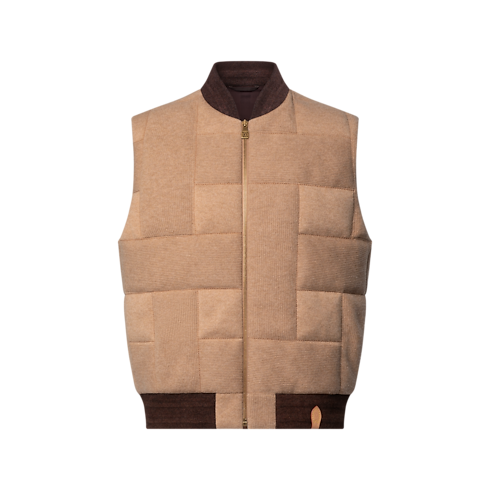 Ready-to-Wear All Ready-to-Wear Padded Cashmere Knit Vest | Louis Vuitton ® (Product zoom)