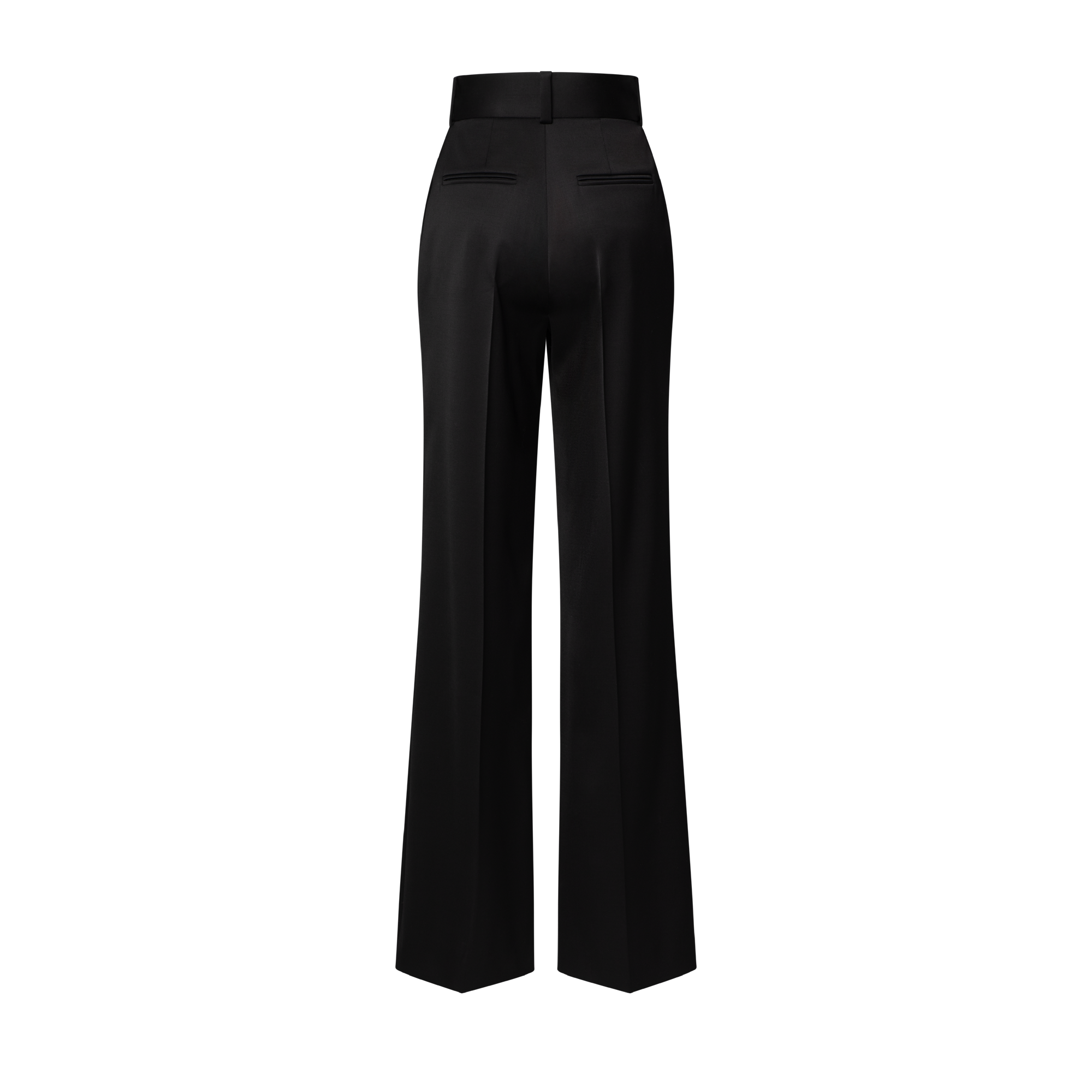 Pantalon Habillé En Laine Noire – Taille Haute, Fabrication Française Gévana – Taille 44, Neuf Avec étiquettes