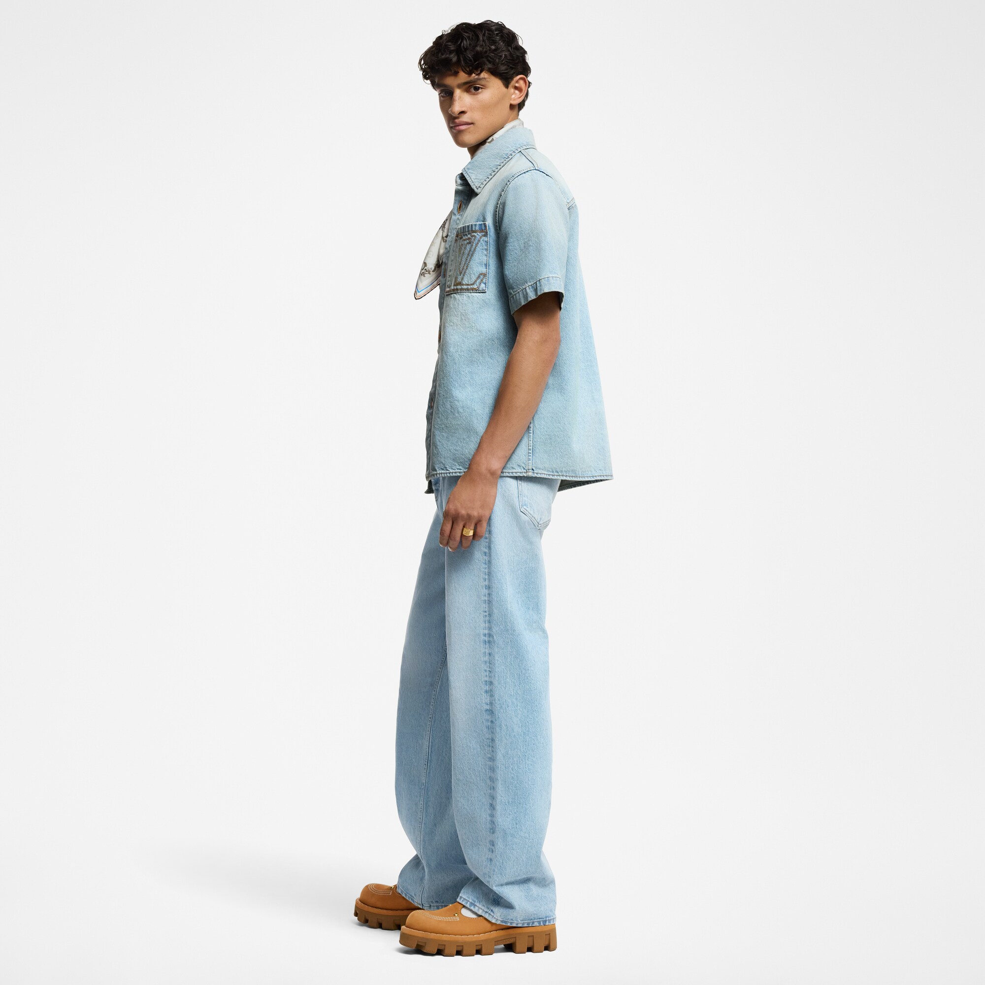  Prêt-à-Porter Denim Pantalon ample en denim | Louis Vuitton ® (Zoom produit)