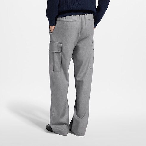 Prêt-à-Porter Tout le Prêt-à-Porter Pantalon cargo habillé à cordon en soie et cachemire | Louis Vuitton ® (Zoom produit)
