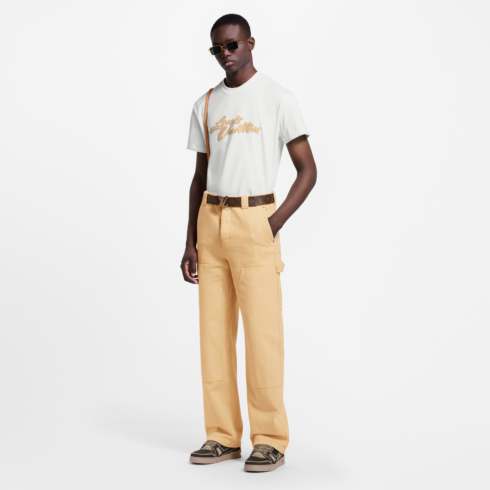  Prêt-à-Porter Denim Pantalon carpenter en denim teint en plongée | Louis Vuitton ® (Zoom produit)