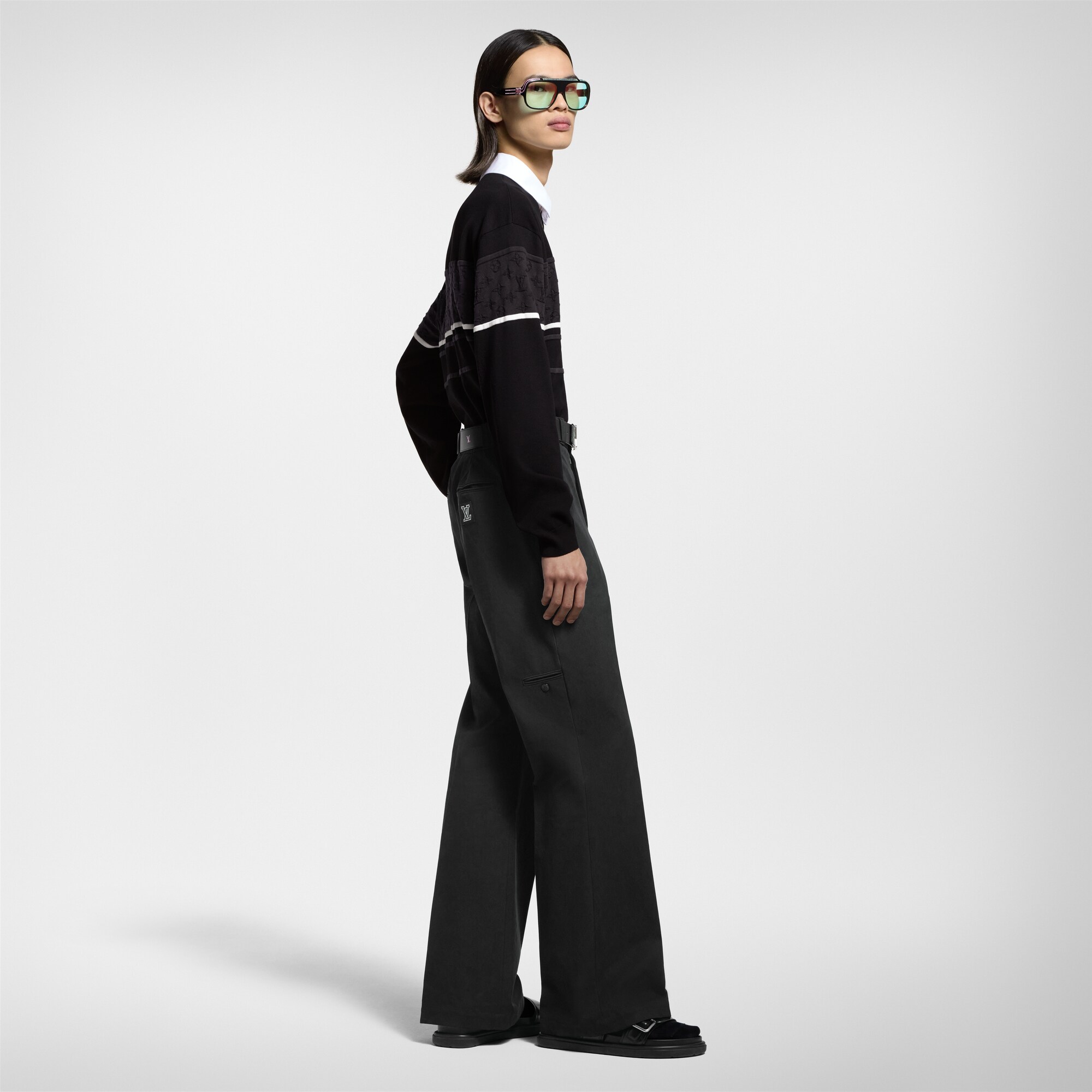  Prêt-à-Porter Pantalons Pantalon chino preppy évasé | Louis Vuitton ® (Zoom produit)