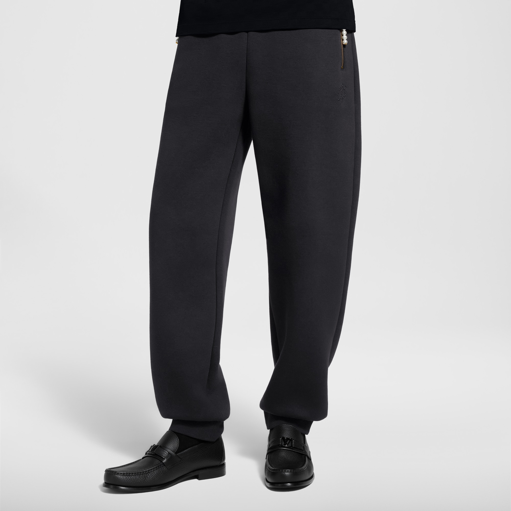  Prêt-à-Porter Tout le Prêt-à-Porter Pantalon de jogging brodé en jersey | Louis Vuitton ® (Zoom produit)