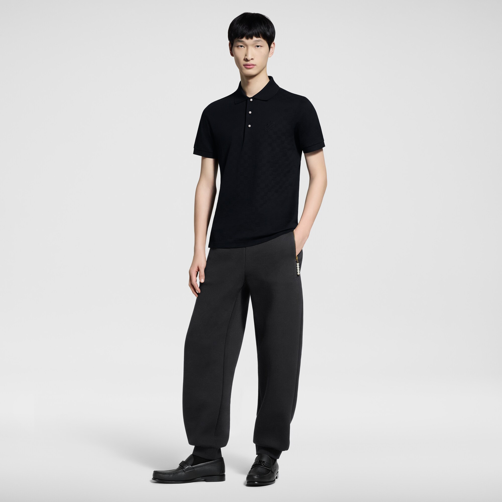  Prêt-à-Porter Tout le Prêt-à-Porter Pantalon de jogging brodé en jersey | Louis Vuitton ® (Zoom produit)