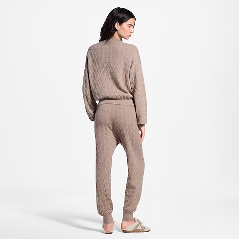 Prêt-à-Porter Maille Pantalon de jogging en maille torsadée | Louis Vuitton ® (Zoom produit)
