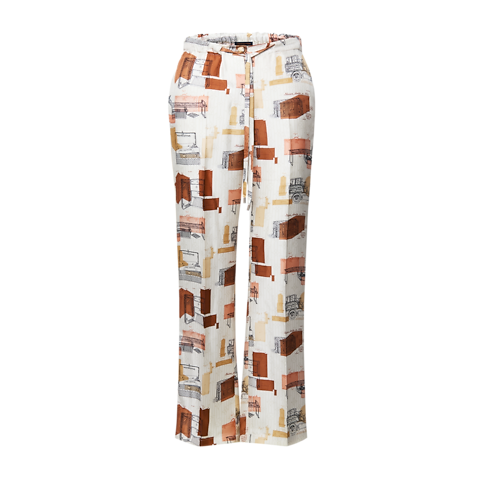 Prêt-à-Porter Nouveautes Pret-a-Porter Pantalon de pyjama à imprimé malle | Louis Vuitton ® (Zoom produit)