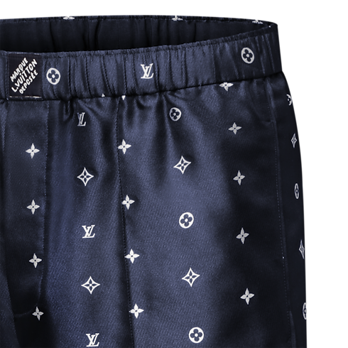 Prêt-à-Porter Pantalons Pantalon de pyjama Monogram en soie | Louis Vuitton ® (Zoom produit)