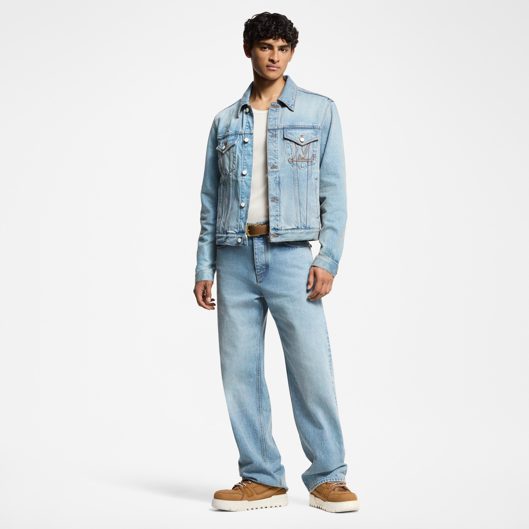 Prêt-à-Porter Denim Pantalon droit en denim | Louis Vuitton ® (Zoom produit)