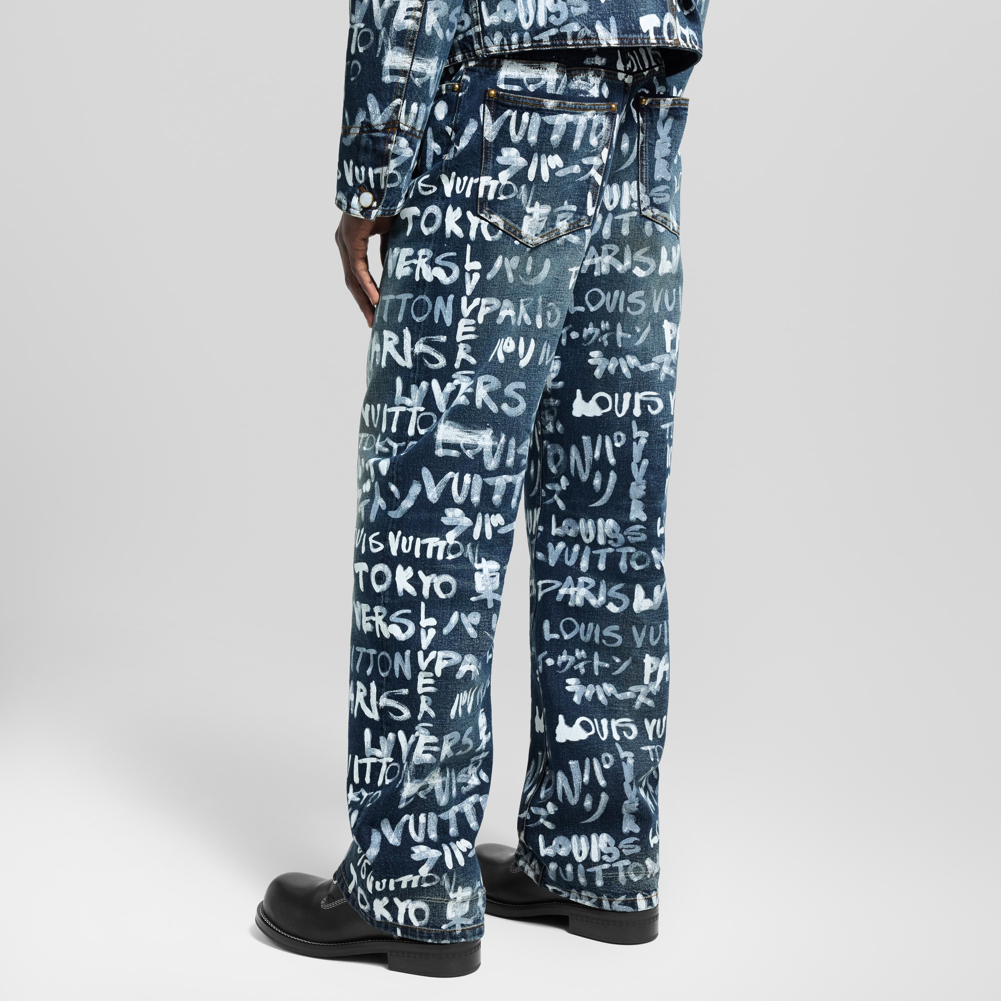  Prêt-à-Porter Denim Pantalon droit en denim | Louis Vuitton ® (Zoom produit)