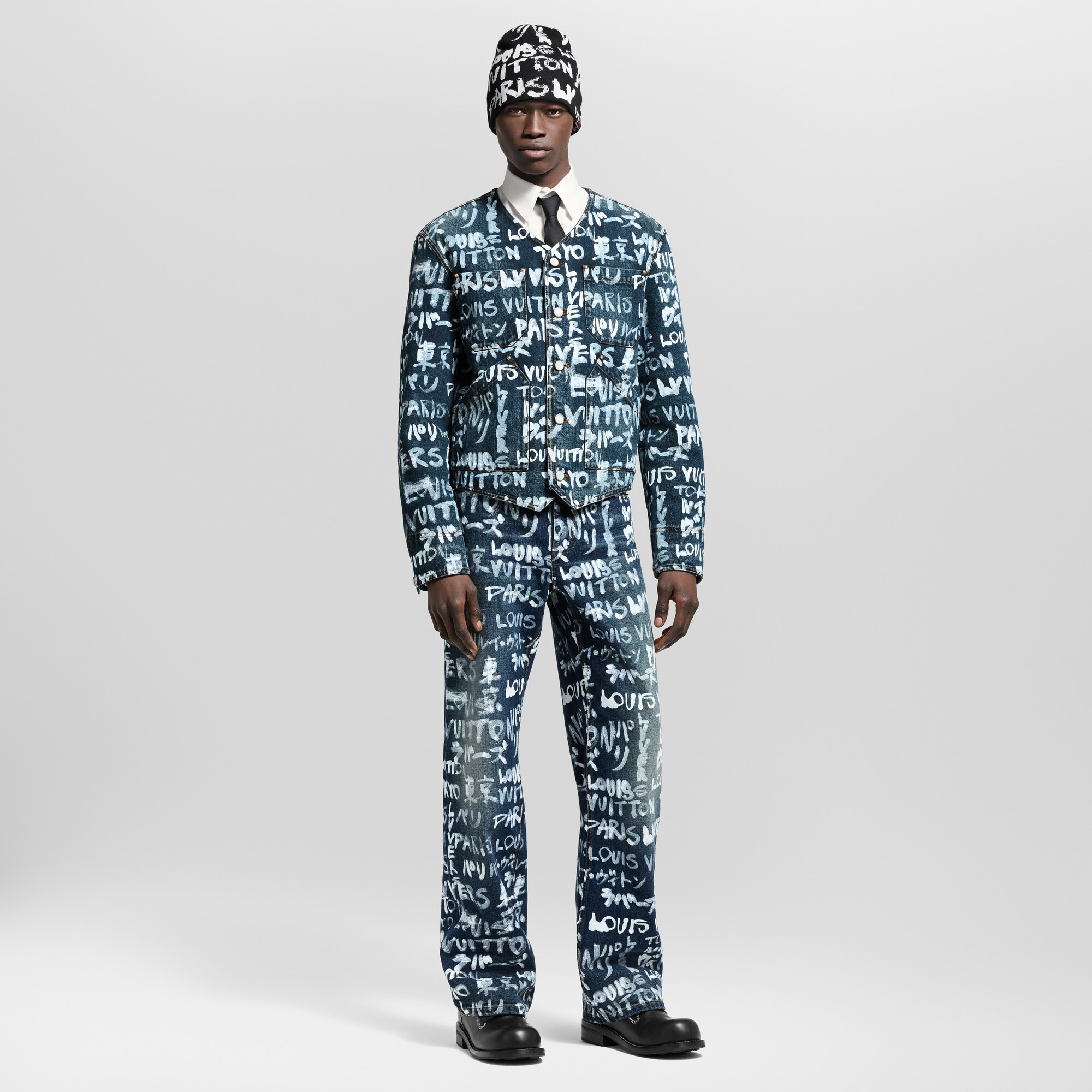  Prêt-à-Porter Denim Pantalon droit en denim | Louis Vuitton ® (Zoom produit)