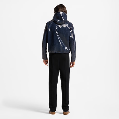 Pantalon élégant en jersey à signature LV vue ambiance