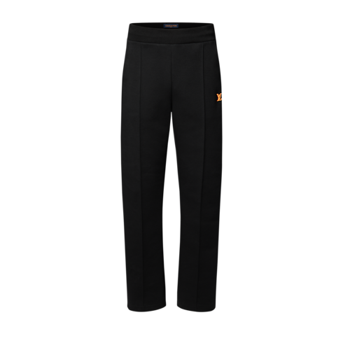 Pantalon élégant en jersey à signature LV vue de face