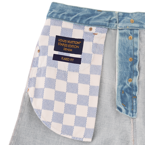 Prêt-à-Porter Denim Pantalon évasé en denim | Louis Vuitton ® (Zoom produit)