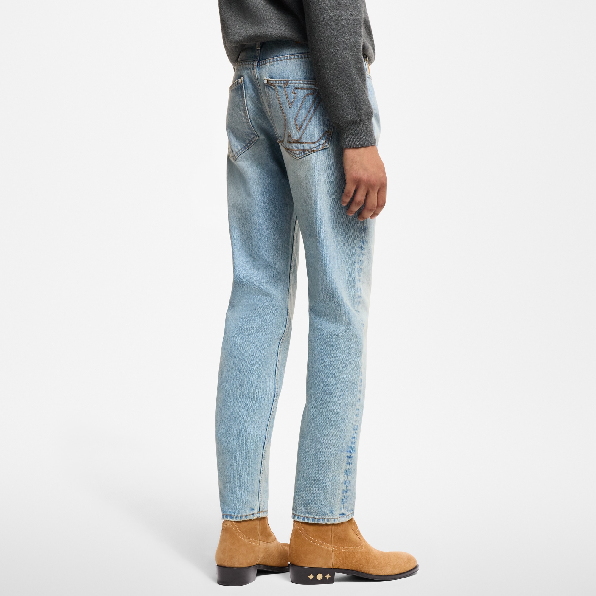  Prêt-à-Porter Denim Pantalon slim en denim | Louis Vuitton ® (Zoom produit)