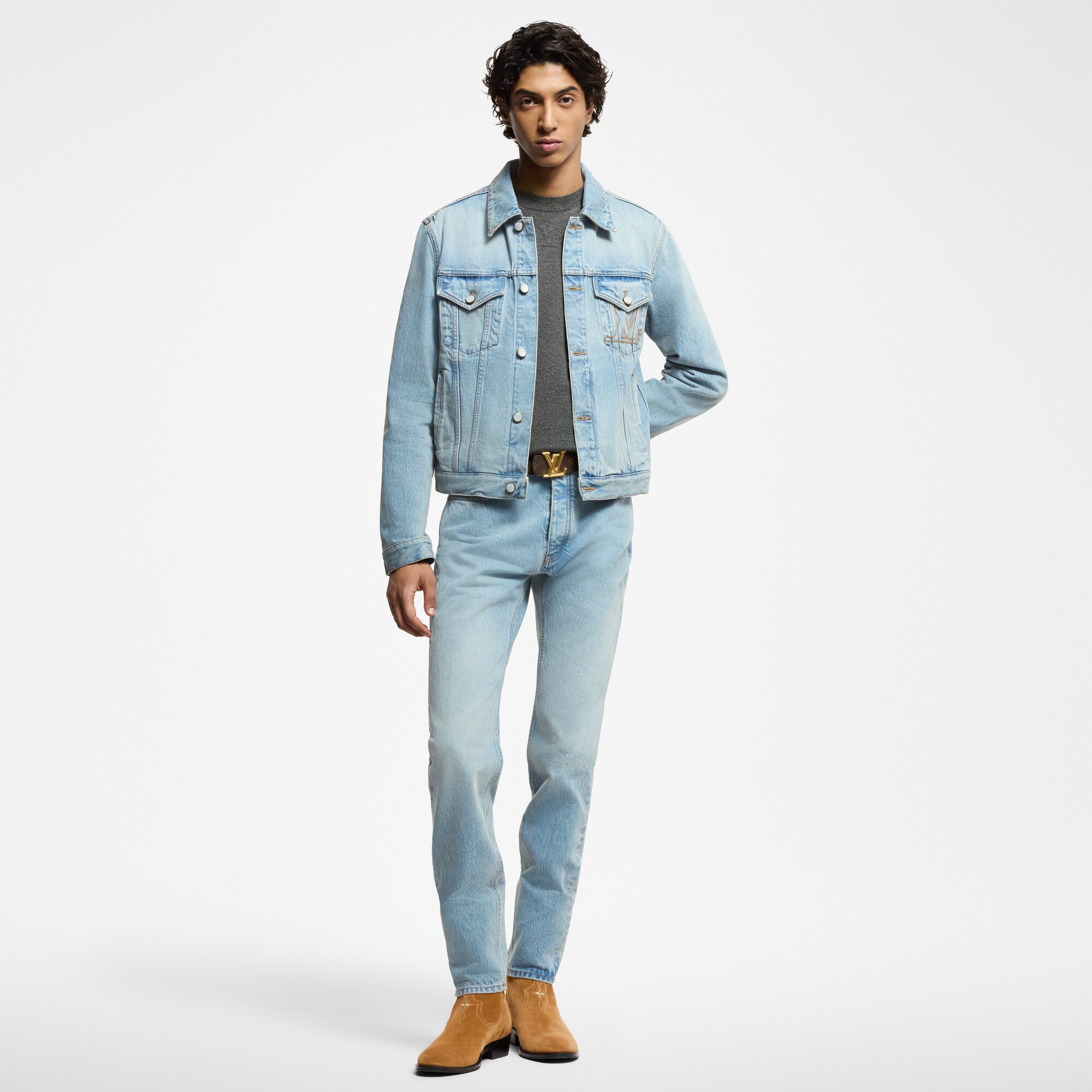  Prêt-à-Porter Denim Pantalon slim en denim | Louis Vuitton ® (Zoom produit)
