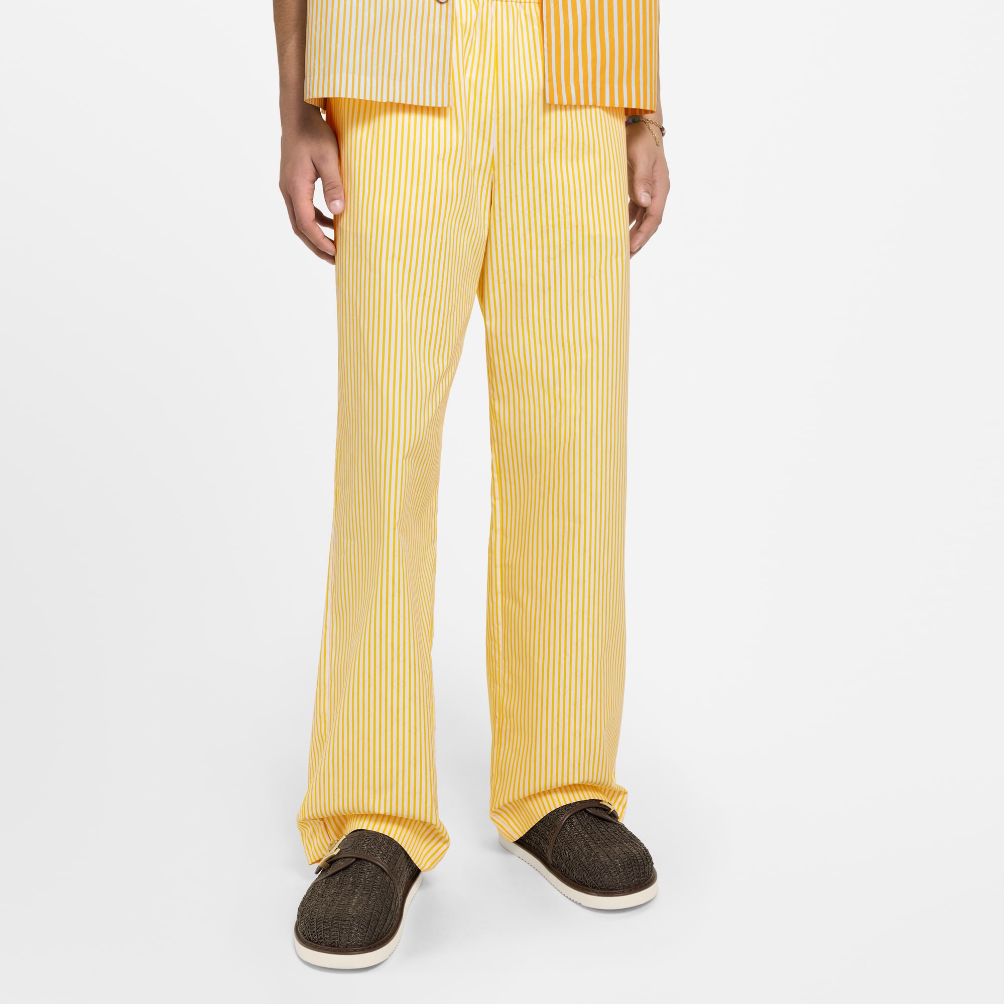  Prêt-à-Porter Pantalons Pantalon taille élastique à rayures et Monogram | Louis Vuitton ® (Zoom produit)