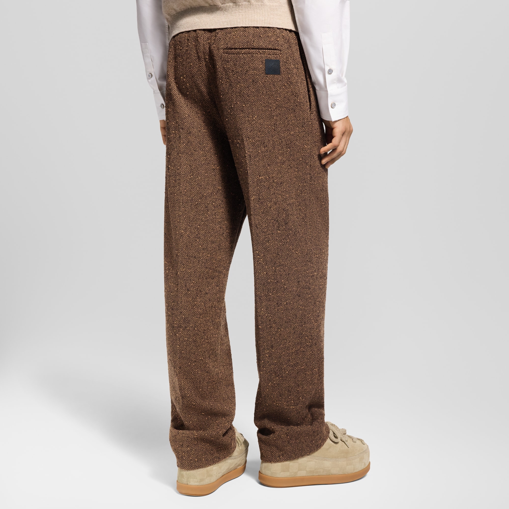  Prêt-à-Porter Pantalons Pantalon taille élastique en tweed | Louis Vuitton ® (Zoom produit)