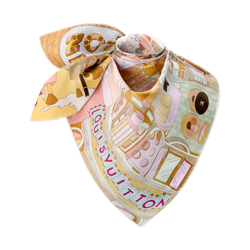 S00 Accessories Silk Squares and Bandeaus Paris En Beaute Square 90 | Louis Vuitton ® (Product zoom)