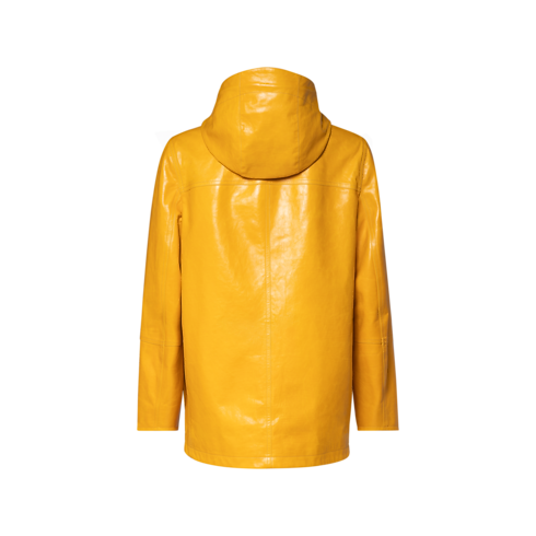 Parka en cuir à signature LV vue arrière