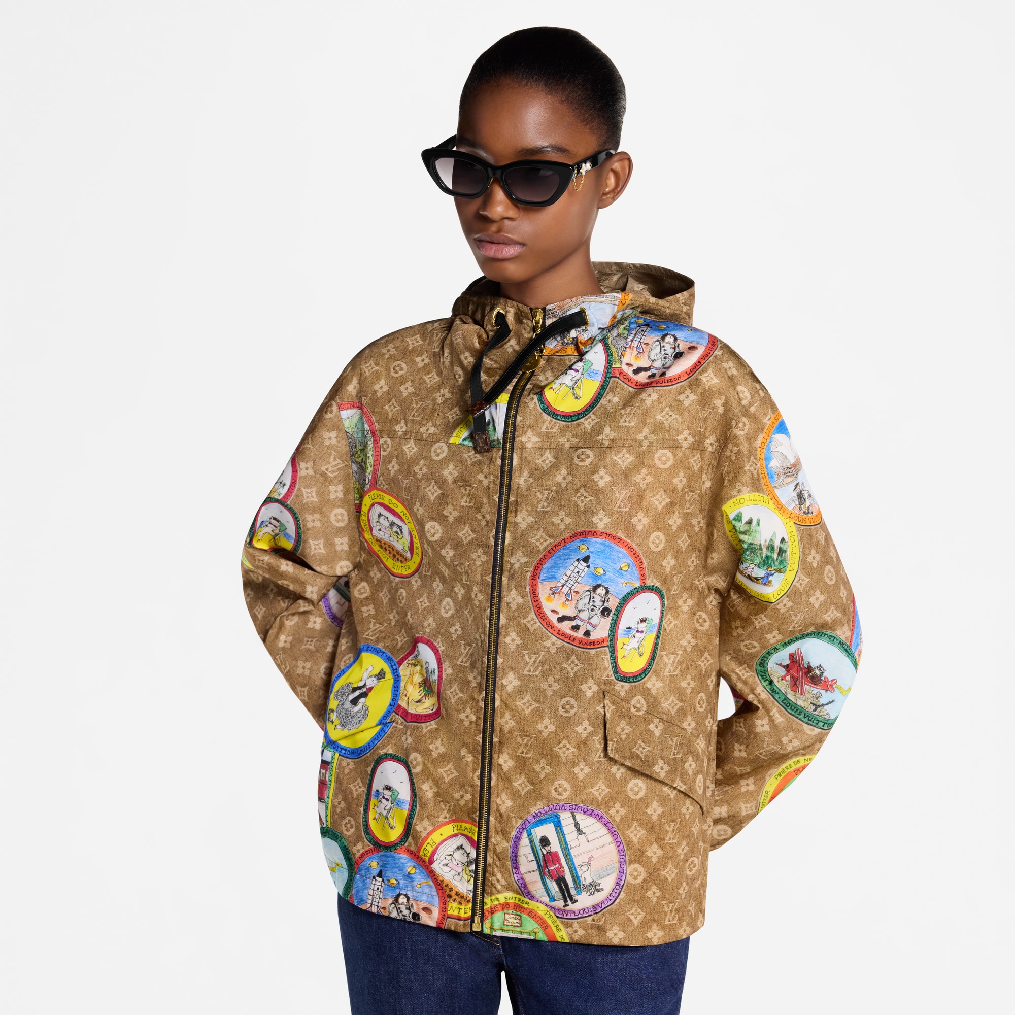  Prêt-à-Porter Manteaux et Vestes Parka Monogram à sceaux chats | Louis Vuitton ® (Zoom produit)