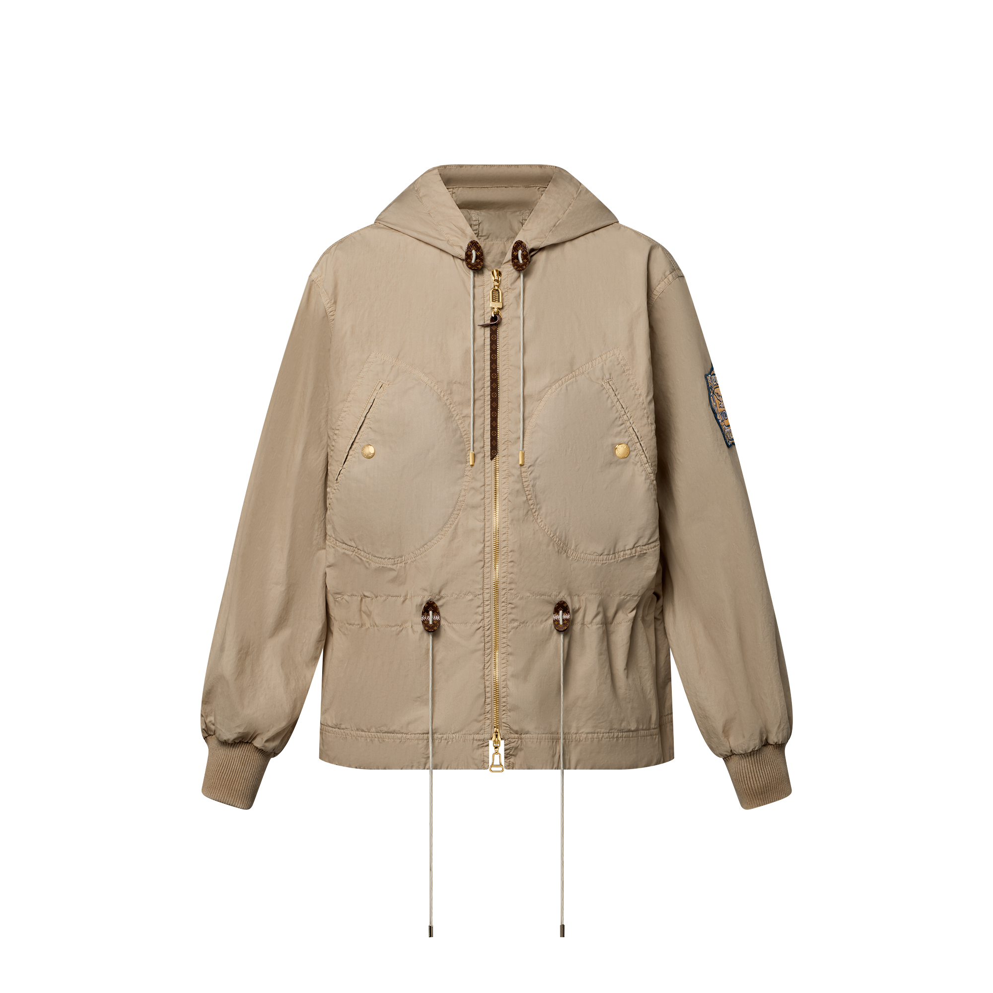  Prêt-à-Porter Manteaux et Vestes Parka péplum effet peau de pêche | Louis Vuitton ® (Zoom produit)