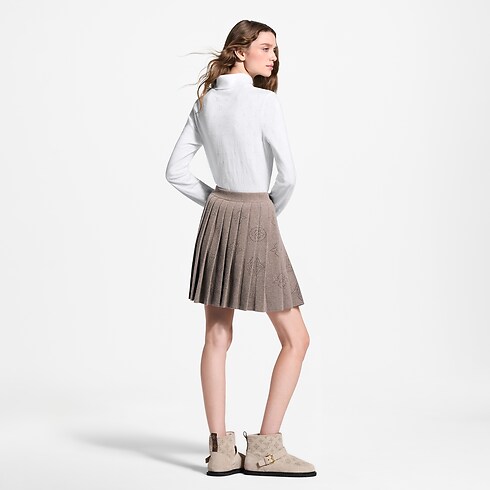 Ready-to-Wear Skirts and Shorts Pleated Mahina Knit Skirt | Louis Vuitton ® (Product zoom)
