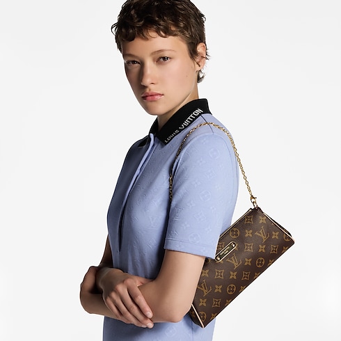 Monogram Small Leather Goods Wallets on Chain and Nano Bags Pochette Eva | Louis Vuitton ® (Product zoom)