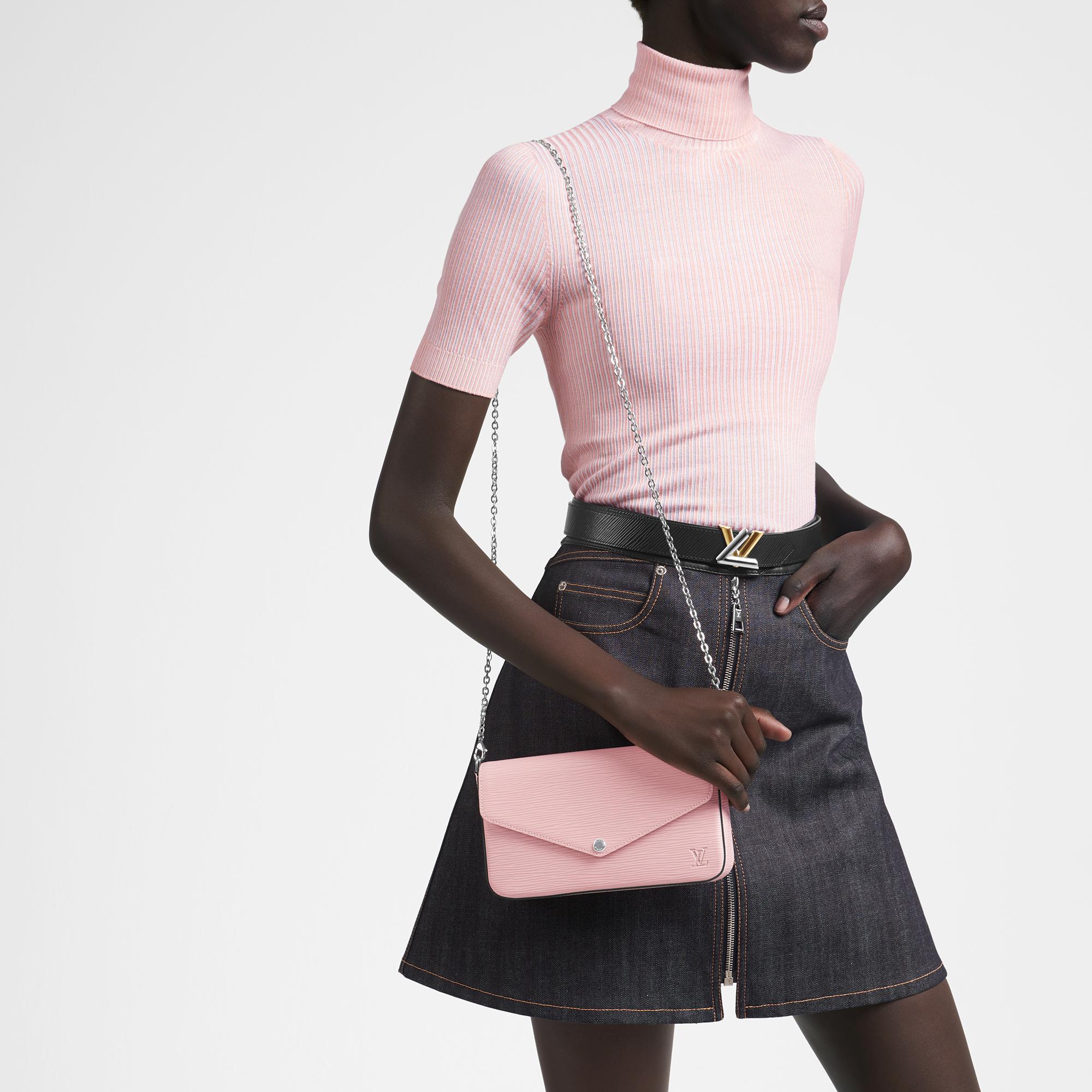 Pochette Félicie Cuir Epi Rose - FEMME - Petite Maroquinerie | LOUIS VUITTON  ®