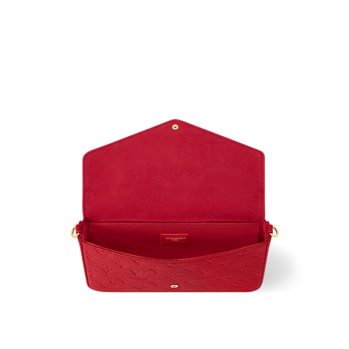 Monogram Empreinte Leather Small Leather Goods Wallets on Chain and Nano Bags Pochette Félicie | Louis Vuitton ® (Product zoom)