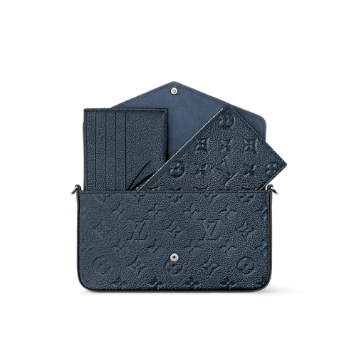 Monogram Empreinte Leather Small Leather Goods Wallets on Chain and Nano Bags Pochette Félicie | Louis Vuitton ® (Product zoom)