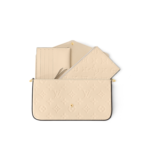 Monogram Empreinte Leather Small Leather Goods Wallets on Chain and Nano Bags Pochette Félicie | Louis Vuitton ® (Product zoom)