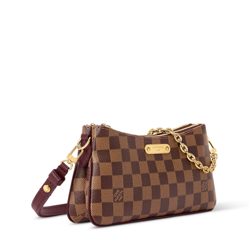 Damier Ebene Small Leather Goods Nano Bags and Chain Wallets Pochette Liv | Louis Vuitton ® (Product zoom)