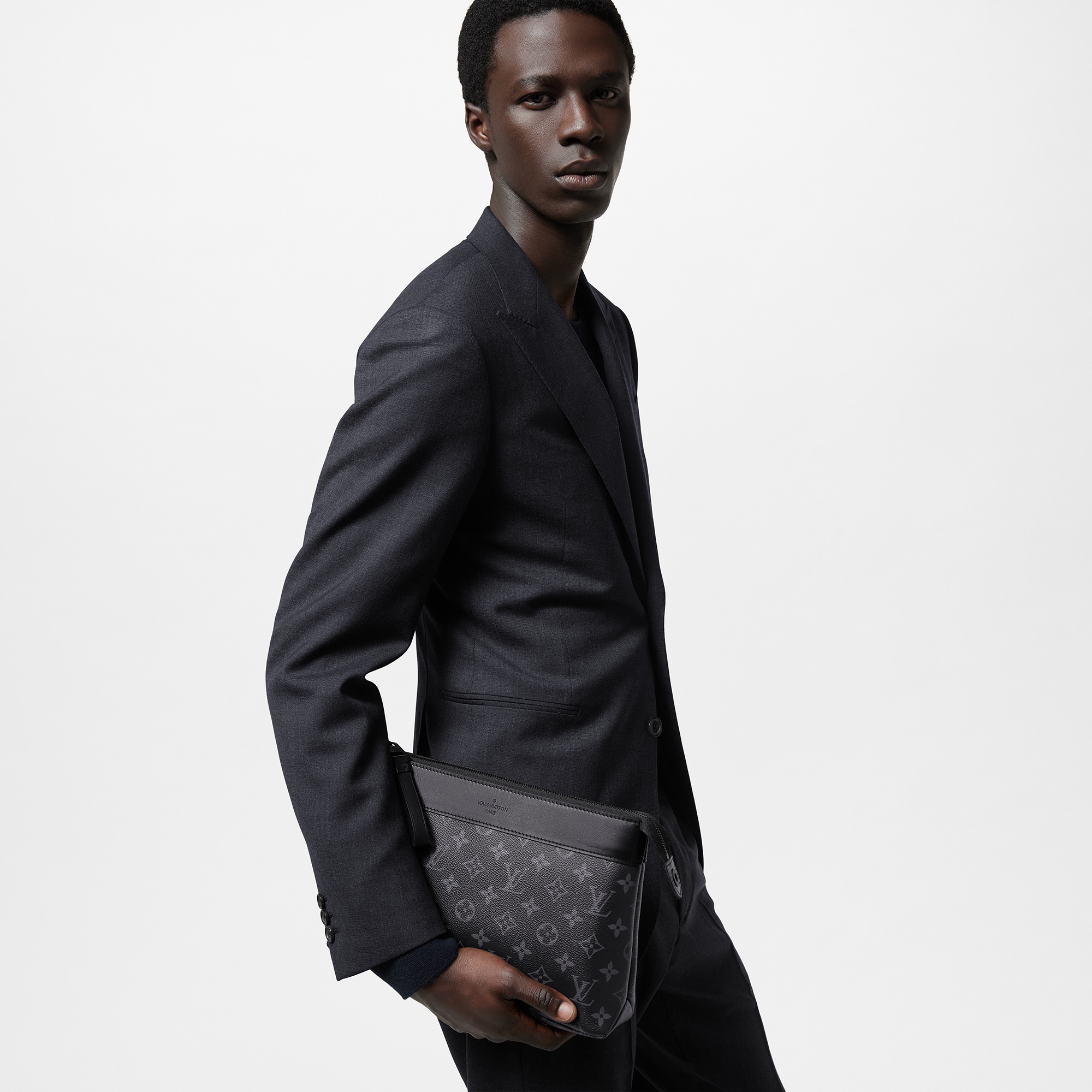 Monogram Eclipse For Men New Formal Pochette Voyage Souple  | Louis Vuitton ® (Product zoom)