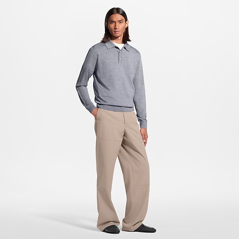 Prêt-à-Porter Tout le Prêt-à-Porter Polo manches longues en laine, soie et cachemire | Louis Vuitton ® (Zoom produit)