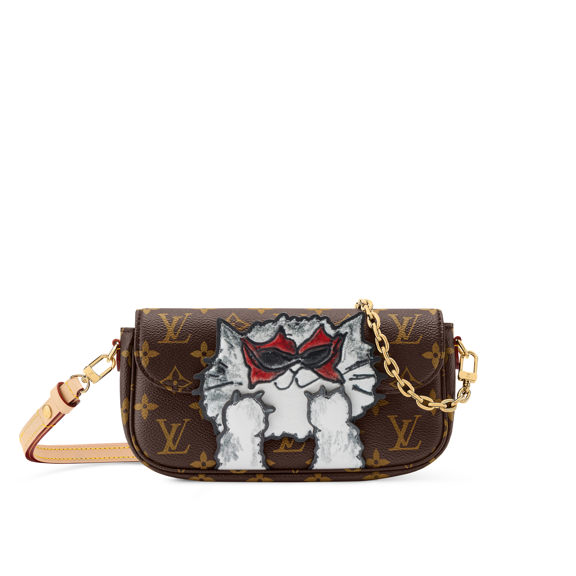 Monogram Petite Maroquinerie Portefeuilles sur Chaîne et Micro Sac Portefeuille chaîne Ivy | Louis Vuitton ® (Zoom produit)